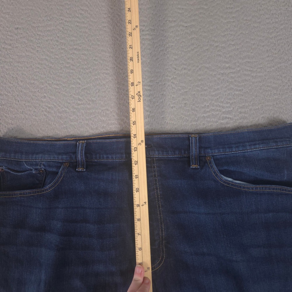 Lucky Brand Jeans Mens 48x28 Blue 181 Relaxed Straight Leg Stretch Denim Pants - Picture 4 of 15